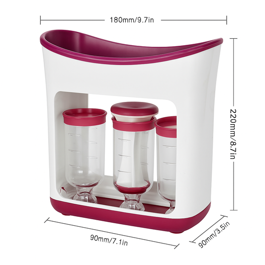 Homemade Baby Food Squeeze Station